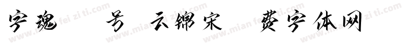 字魂620号 云锦宋字体转换